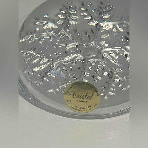 Vintage Avon CRISTAL France Snowflake Paperweight Lead Crystal - Picture 2 of 13